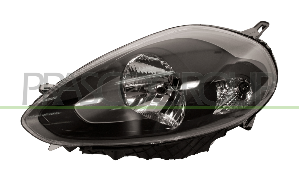 HEADLAMP LEFT H4 ELECTRIC-WITH MOTOR-BLACK