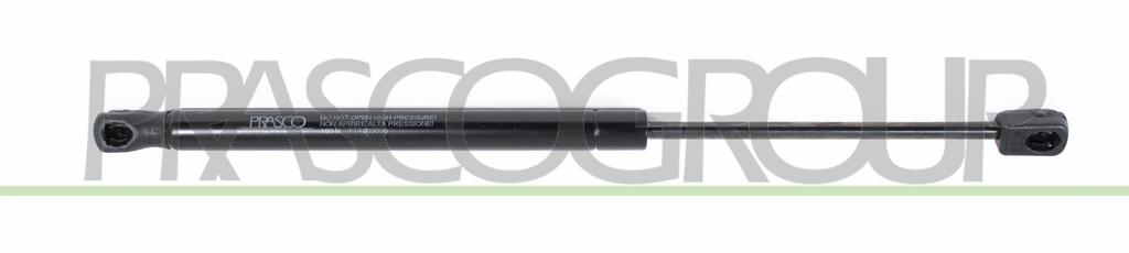 REAR HATCH WINDOW GAS SPRING RIGHT/LEFT - 180 N - L 393 mm - S 148 mm - Ø 18 mm - Ø 8 mm MOD. STATION WAGON