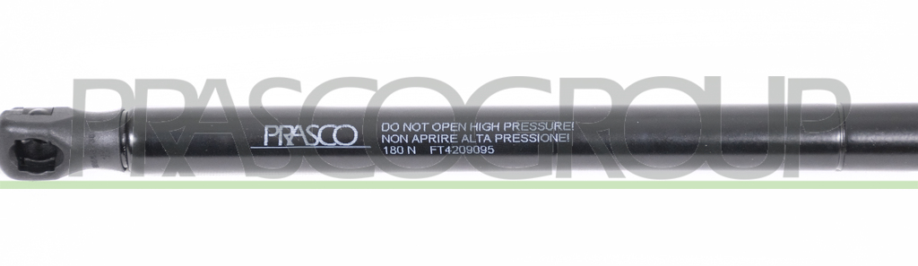 REAR HATCH WINDOW GAS SPRING RIGHT/LEFT - 180 N - L 393 mm - S 148 mm - Ø 18 mm - Ø 8 mm MOD. STATION WAGON