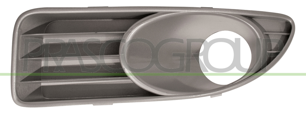 BUMPER GRILLE LEFT-GRAY-WITH FOG LAMP HOLES-OPEN