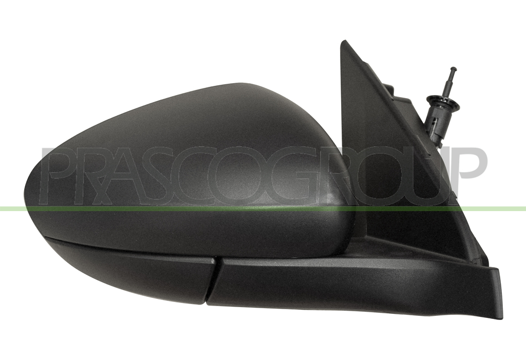 DOOR MIRROR RIGHT-WITH CABLE-BLACK-WITH SENSOR-CONVEX-2 PINS