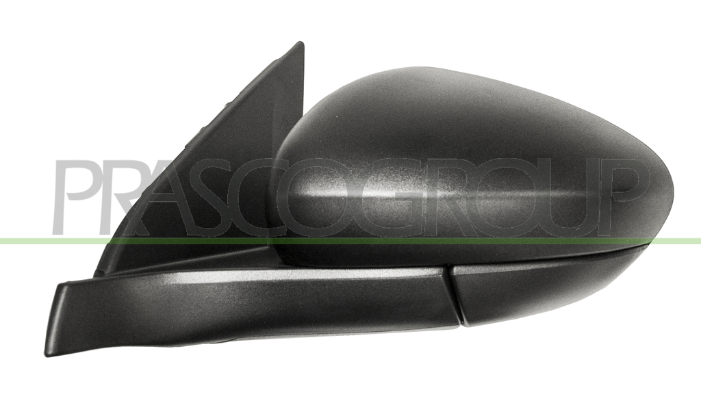 DOOR MIRROR LEFT-ELECTRIC-BLACK-CONVEX-3 PINS
