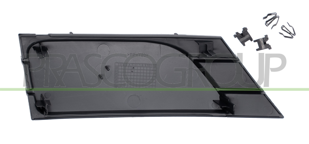 CACHE DE REGULATEUR DE VITESSE DE GRILLE CENTRAL DE PARE-CHOCS NOIRE-STRUCTURE'