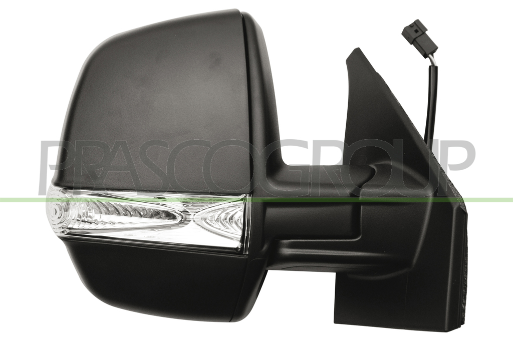 ESPEJO DERECHO ELECTRICO-TERMICO-NEGRO-CON PILOTO-CON SONDA 8PINES MOD. CARGO