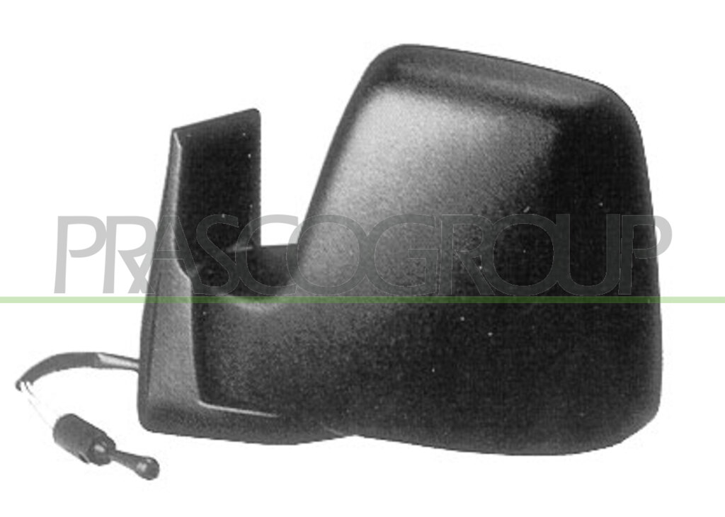 DOOR MIRROR LEFT-CABLE-BLACK