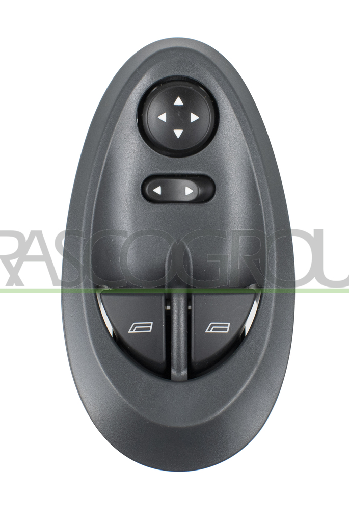 PANNEAU A BOUTON-POUSSOIR NOIR-2 INTERRUPTEURS-LEVE VITRE-PORTE AVANT GAUCHE-AVEC FONCTION DE REGLAGE RETROVISEURS-20 BROCHES