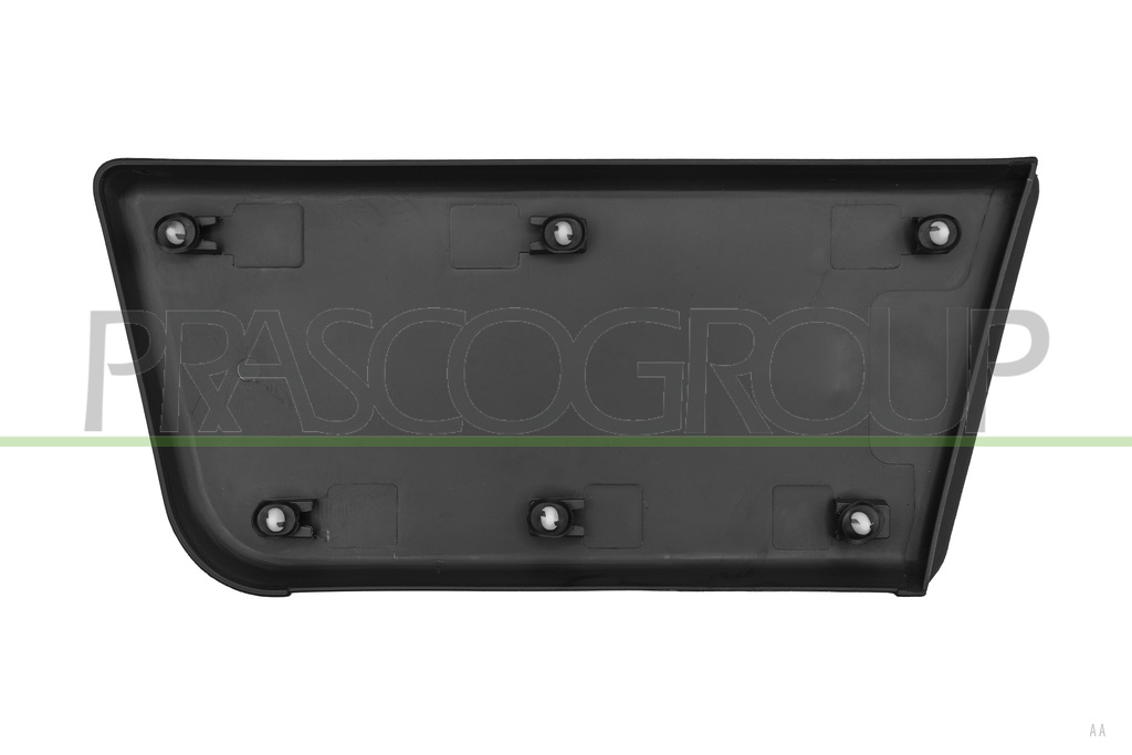 MOLDURA PUERTA DELANTERA DERECHA-CON CLIPS-NEGRO/GRANULADO