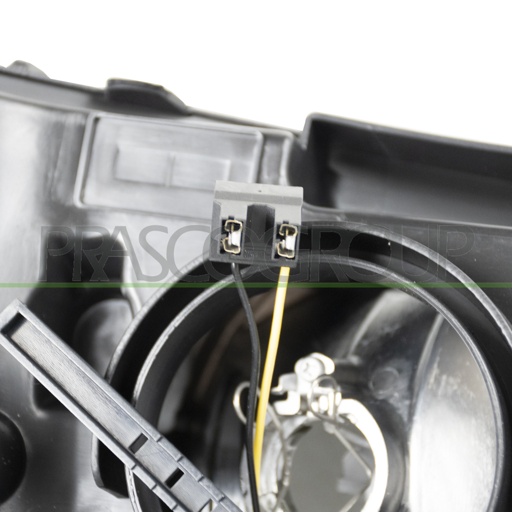 OPTICA IZQUIERDA H7+H7 ELECTRICA-CON MOTOR-CON LUZ DE GIRO-LED-NEGRA