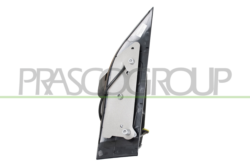 DOOR MIRROR RIGHT-ELECTRIC-BLACK-HEATED-WITH LAMP-WITH LONG ARM