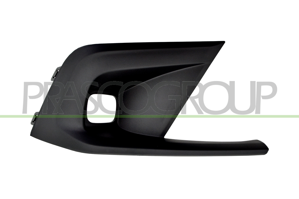 FRONT BUMPER GRILLE RIGHT-BLACK-TEXTURED FINISH-WITH FOG LAMP HOLE