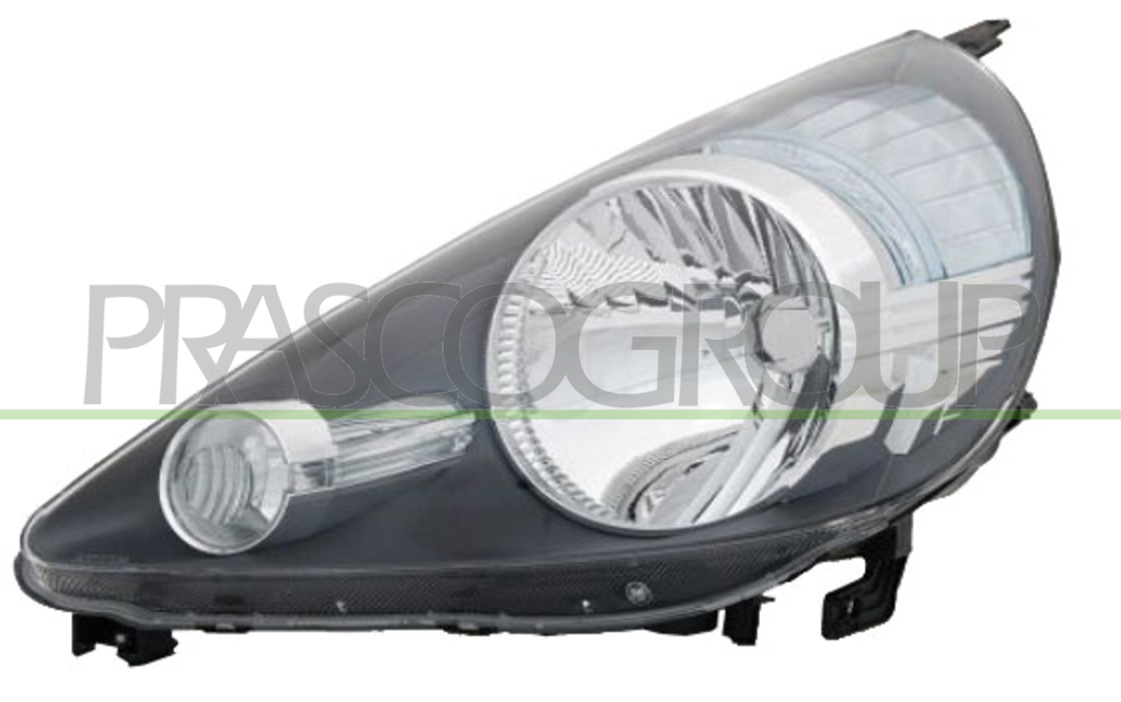 HEADLAMP RIGHT H4 ELECTRIC-WITHOUT MOTOR-BLACK MOD. STANLEY