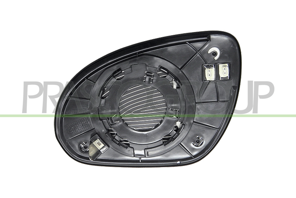 MIRROR GLASS BASE RIGHT-HEATED-ASPHERICAL-CHROME