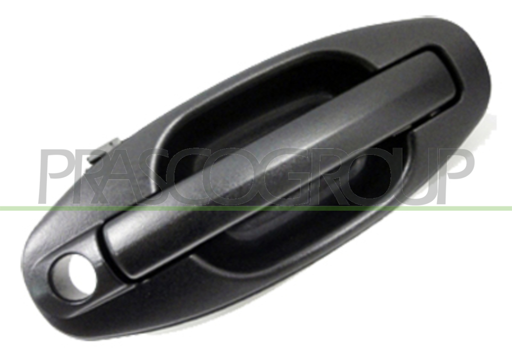 FRONT DOOR HANDLE RIGHT-OUTER-BLACK-WITH KEY HOLE