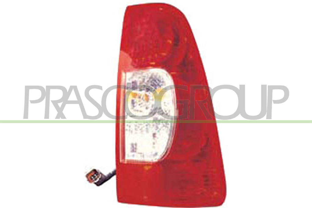 FEU D'AILE ARRIERE DROIT SANS PORTE LAMPE MOD. BLANC/ROUGE