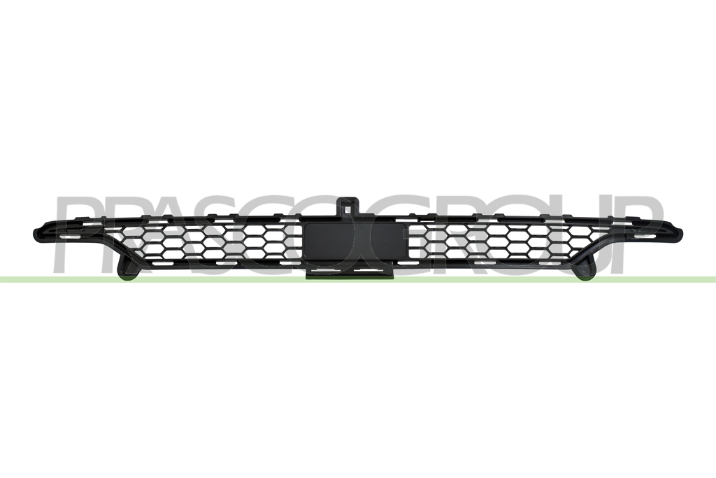 FRONT BUMPER GRILLE-CENTRE-UPPER-BLACK-WITH TOW HOOK COVER