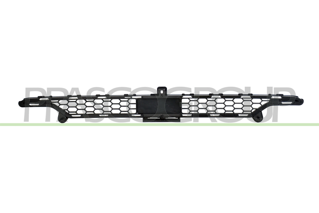 FRONT BUMPER GRILLE-CENTRE-UPPER-BLACK-WITH TOW HOOK COVER