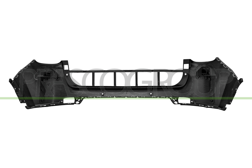 REAR BUMPER-PRIMED-UPPER-WITH PARK ASSIST HOLES+SENSOR HOLDERS