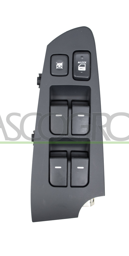 FRONT DOOR LEFT WINDOW REGULATOR PUSH-BUTTON PANEL-BLACK-4 SWITCHES-14 PINS