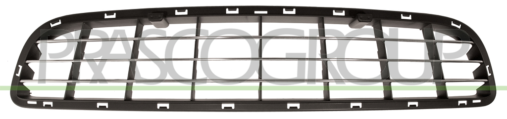 BUMPER GRILLE-CENTRE-BLACK-WITH CHROME MOLDING