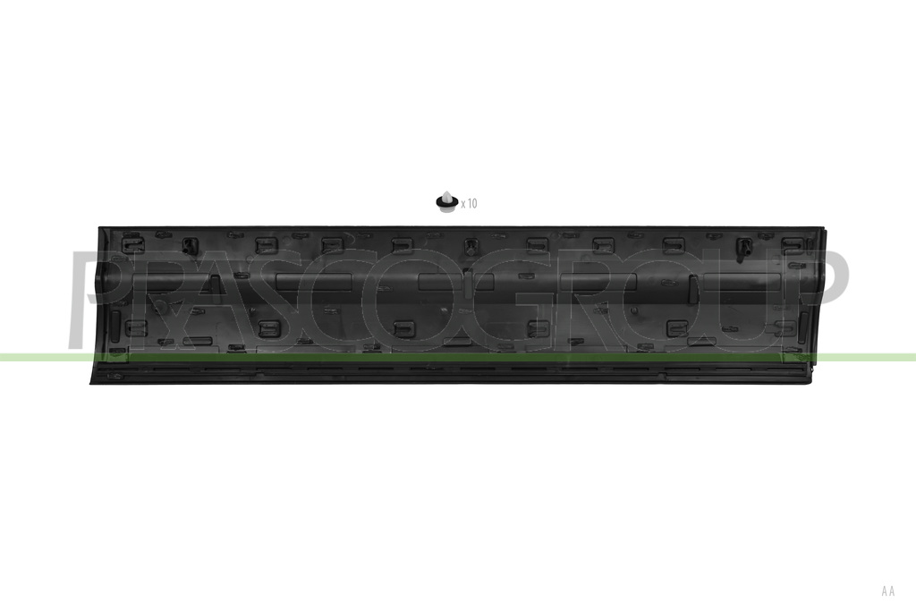 MOLDURA PUERTA DELANTERA IZQUIERDA-NEGRA-GRANULADA