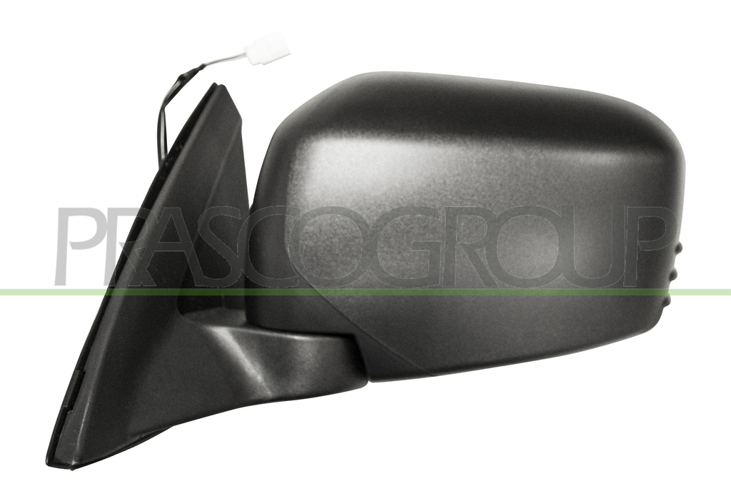 DOOR MIRROR LEFT-ELECTRIC-BLACK-CONVEX-CHROME