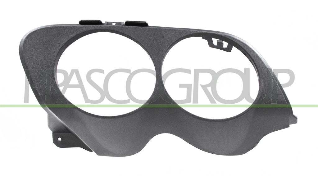 RAHMEN AUSPUFF ENDSTUECK LINKS-SCHWARZ-GENARBT MOD. AMG E53