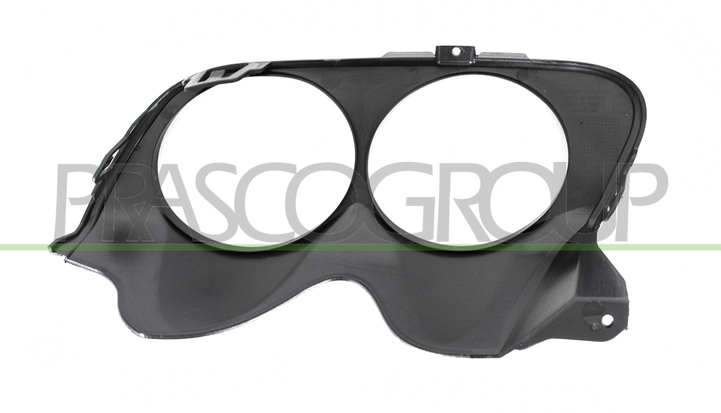 RAHMEN AUSPUFF ENDSTUECK LINKS-SCHWARZ-GENARBT MOD. AMG E53