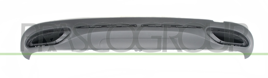 SPOILER STOSSTANGE HINTEN-SCHWARZ-GENARBT MOD. LIMUZINA