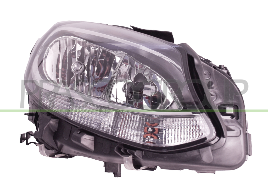 SCHEINWERFER RECHTS H7+H7-MIT LWR-MIT MOTOR-MIT TAGFAHRLICHT-SCHWARZ-LED
