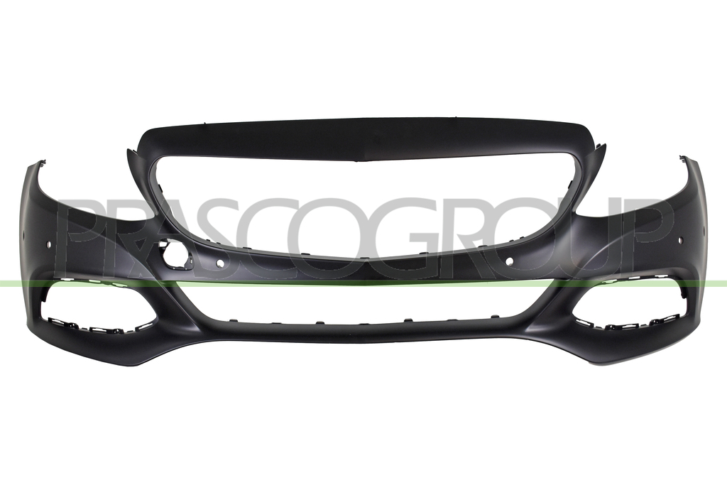 FRONT BUMPER-PRIMED-WITH HOLES FOR PDC AND PARK ASSIST+SENSOR HOLDERS-WITH HOLE FOR VIEW CAMERA