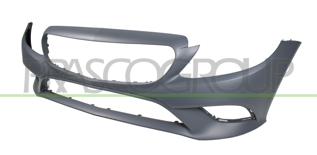 FRONT BUMPER-PRIMED-WITH TOW HOOK COVER-WITH CUTTING MARKS FOR PDC AND PARK ASSIST