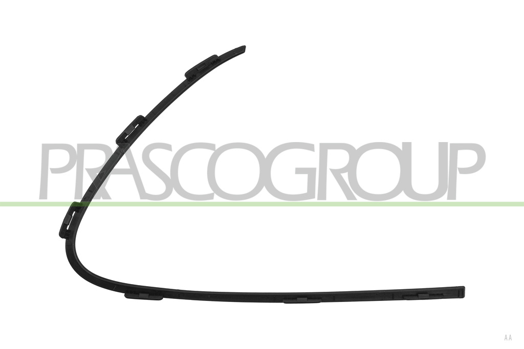 MOLDURA IZQUIERDA PARACHOQUES DELANTERO-NEGRA-GRANULADA