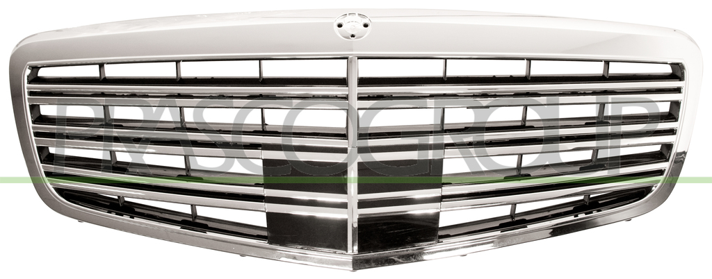 GRILLE CALANDRE COMPLETE CHROMEE/NOIRE 