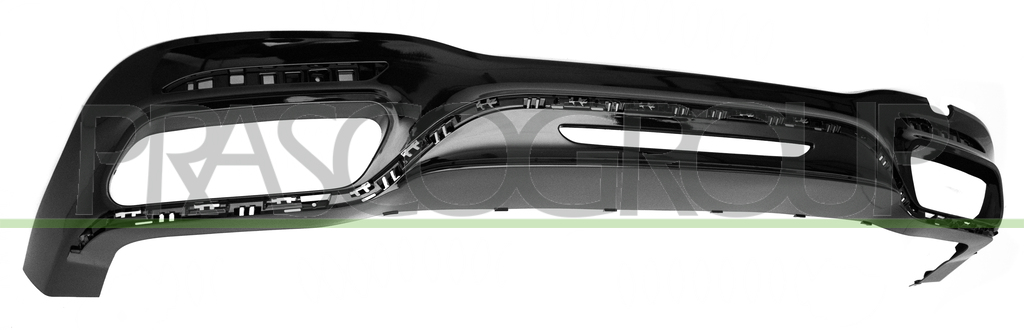 REAR BUMPER SPOILER-BLACK-GLOSSYY MOD. AMG S63