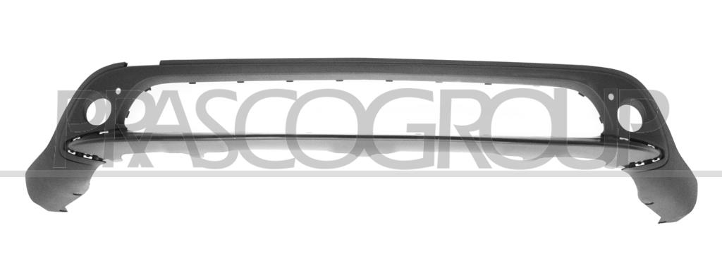 FRONT BUMPER SPOILER-CENTRE-GRAY PAINTED WITH FOG LAMP HOLES
