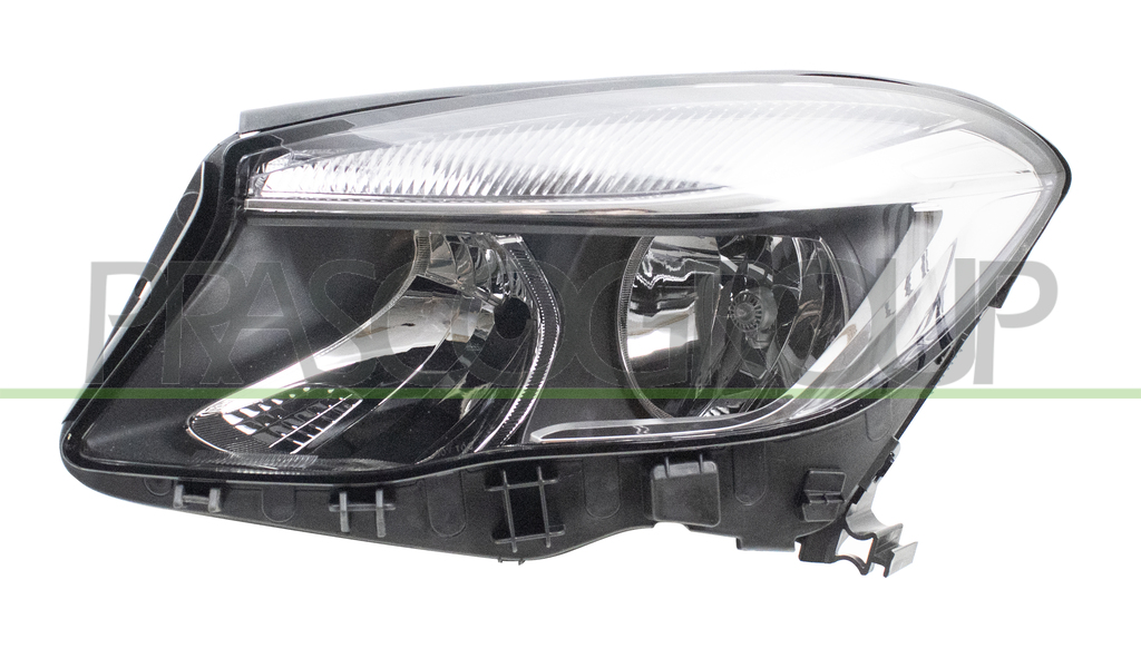 HEADLAMP LEFT H7+H15 ELECTRIC-WITH MOTOR-BLACK