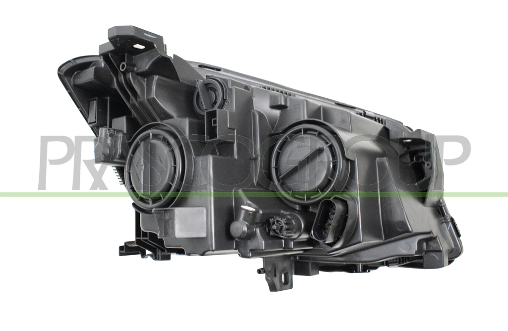 HEADLAMP LEFT H7+H15 ELECTRIC-WITH MOTOR-BLACK