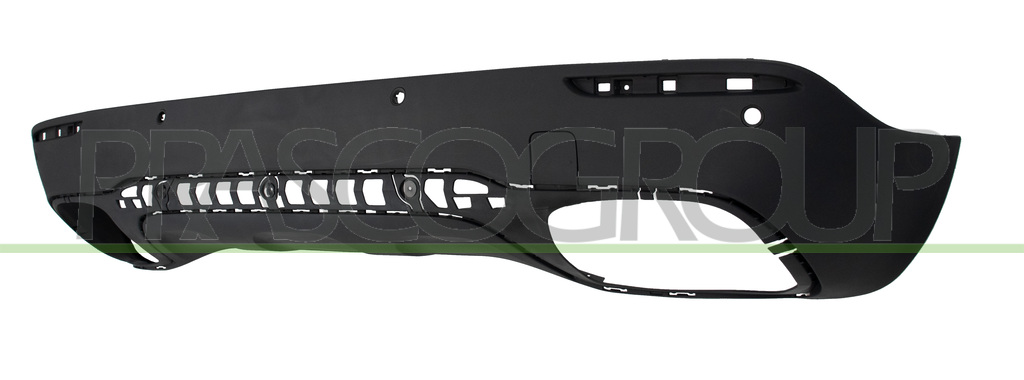 REAR BUMPER SPOILER-BLACK-TEXTURED FINISH-WITH PDC+SENSOR HOLDERS