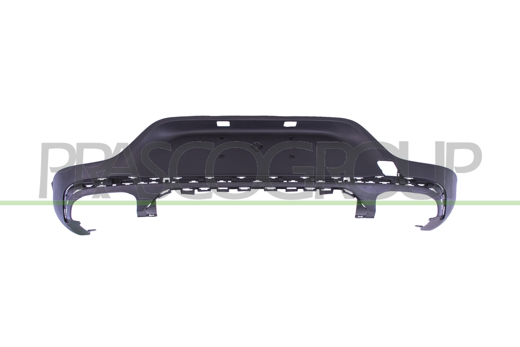 REAR BUMPER SPOILER-BLACK-TEXTURED FINISH-WITH SENSOR CUTTING MARKS FOR PDC