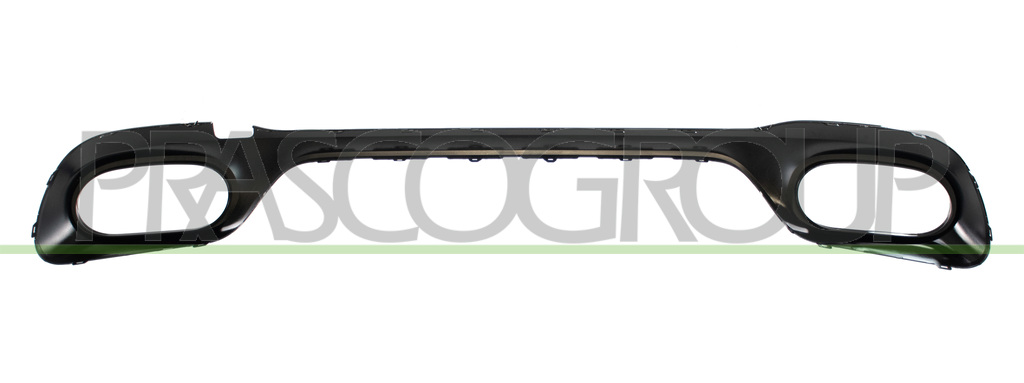 REAR BUMPER MOLDING-CENTRE-BLACK-GLOSSY MOD. AMG