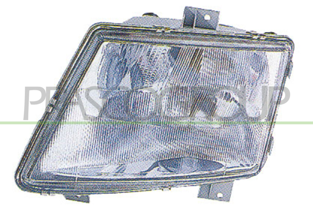HEADLAMP LEFT H4+H1 HYDRAULIC REGULATION