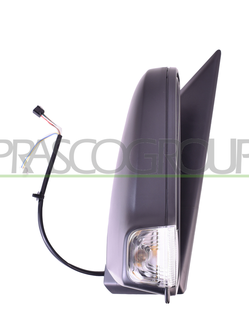 DOOR MIRROR LEFT-ELECTRIC-HEATED-BLACK-ASPHERICAL-CHROME-12H5P