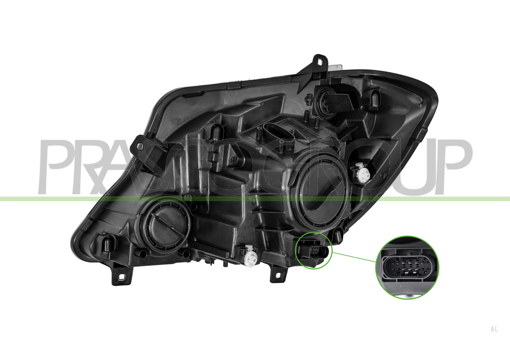 PROIETTORE DESTRO H7+H7-ELETTRICO-CON MOTORE