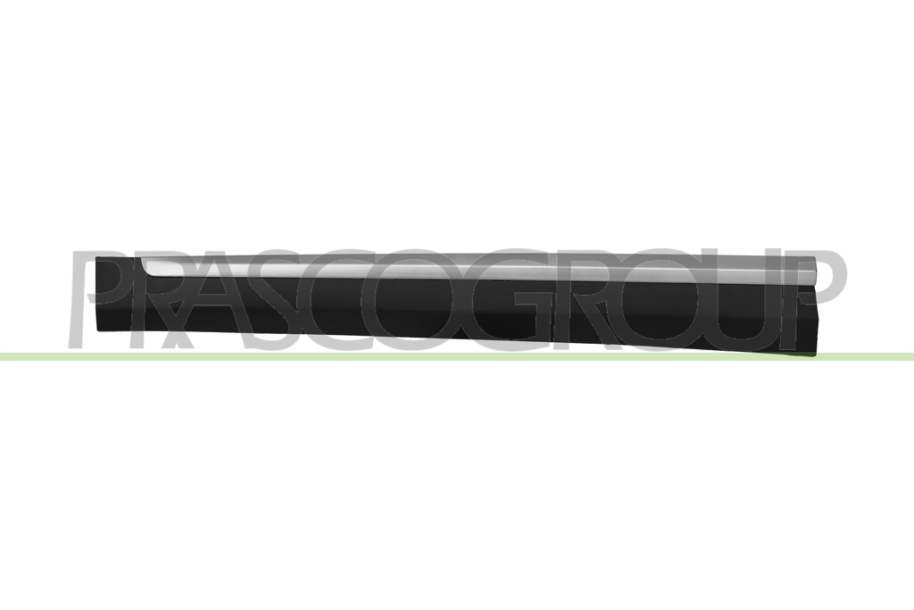 MOLDURA PUERTA DELANTERA IZQUIERDA-LATERAL-INFERIOR-NEGRA-GRANULADA