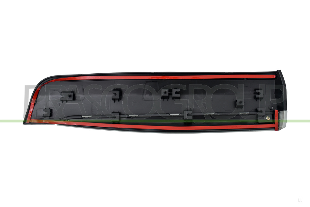 MOULURE DE PORTE ARRIERE DROITE-NOIRE-STRUCTUREE-AVEC PROFIL CHROME'-AVEC BIADHESIF