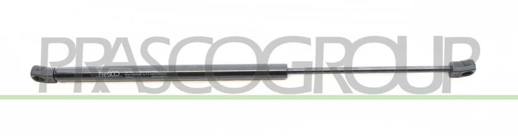 TAILGATE GAS SPRING RIGHT/LEFT - 330 N - L 495 mm - S 188 mm - Ø 18 mm - Ø 8 mm