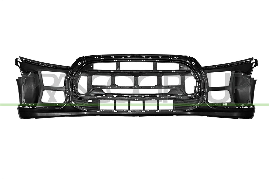 FRONT BUMPER-BLACK-TEXTURED FINISH-WITH CUTTING MARKS FOR SENSORS MOD. BEV