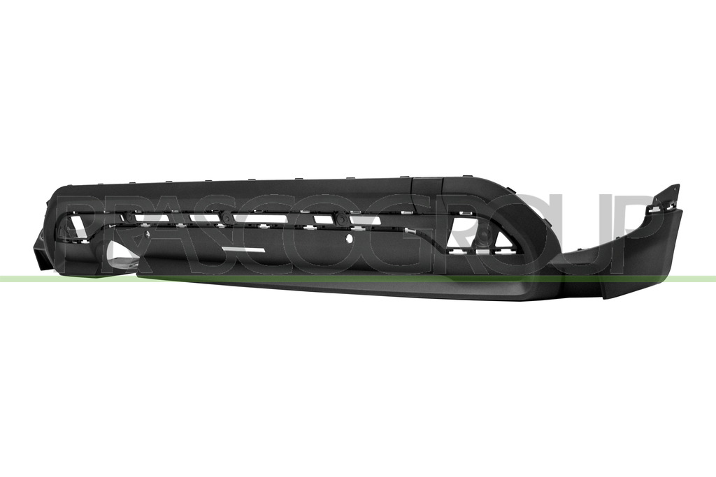 SPOILER PARAURTI POSTERIORE-NERO-GOFFRATO-CON FORI PDC+SUPPORTI-CON SCARICO SINGOLO A SINISTRA MOD. 5 PORTE