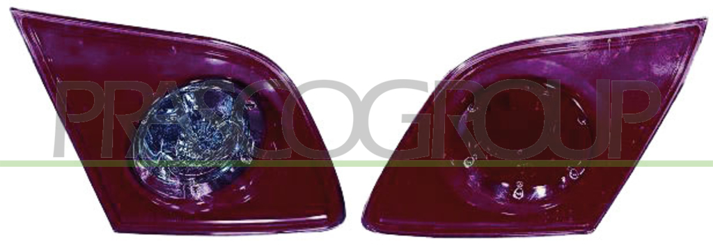FEU INTERIEUR ARRIERE DROIT SANS PORTE LAMPE ROUGE MOD. 5 PORTES