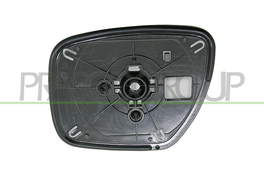MIRROR GLASS BASE RIGHT-CONVEX-CHROME